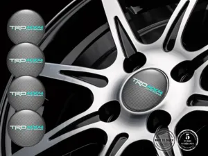 Toyota TRD Rim Stickers for Cars Domed Emblem Edition